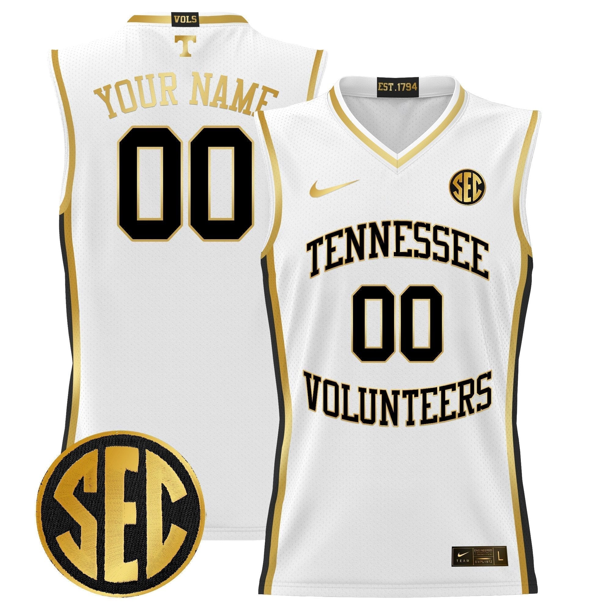 TENN 2024 Lightweight Basketball Custom Jersey - Stitched