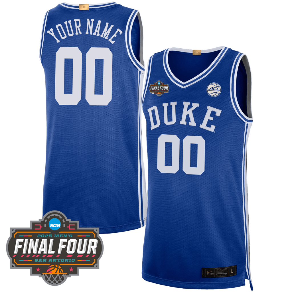 Custom DUKE Basketball 24/25 Jersey - Final Four Patch