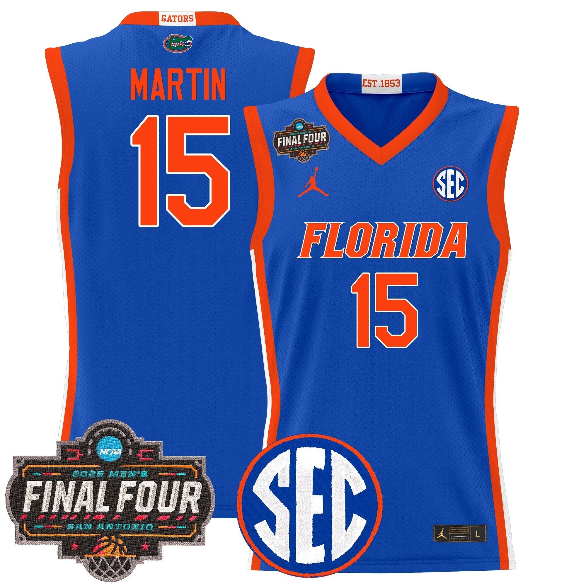 UF 2025 Final Four Patch Basketball Jersey - Stitched