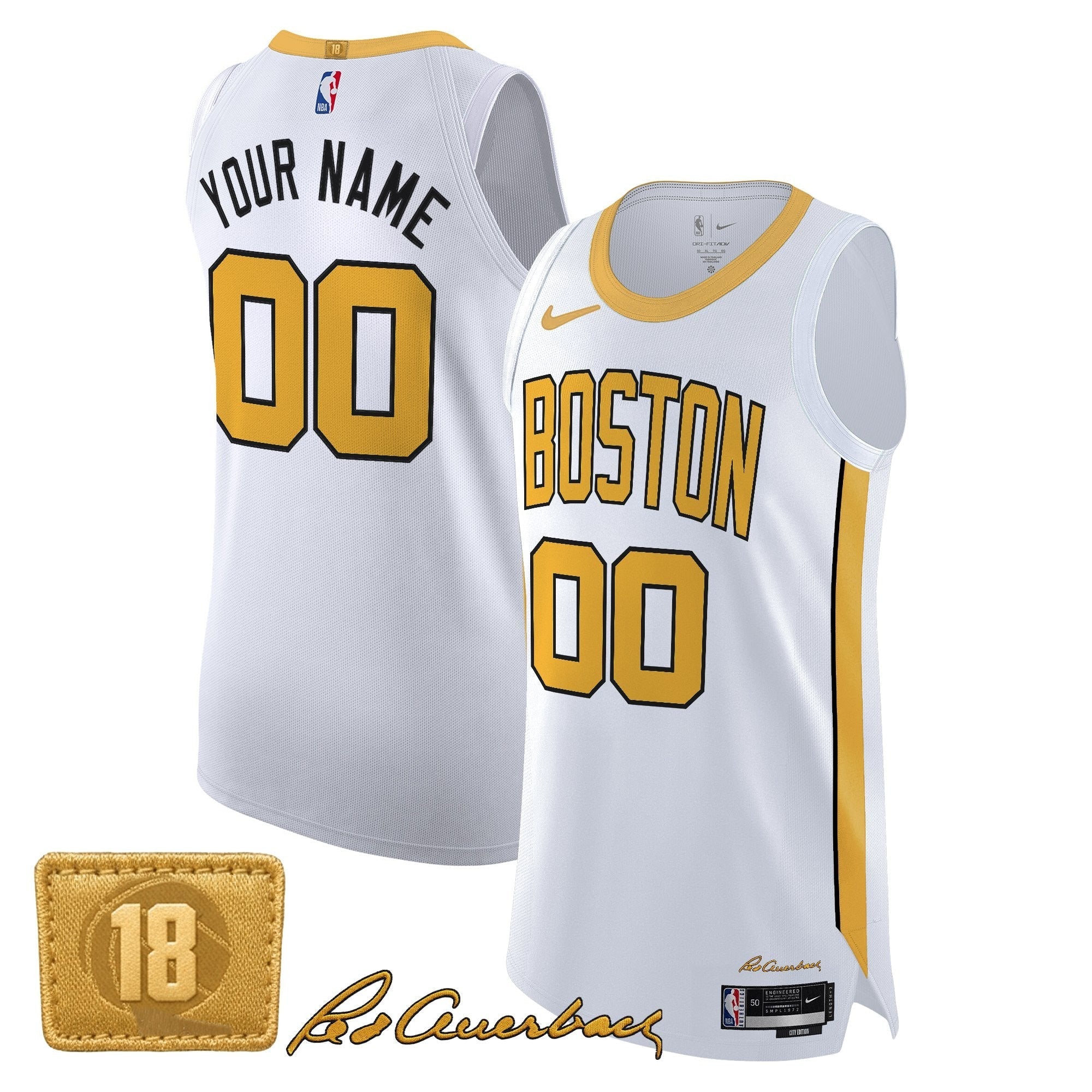 BOS 2025/26 City Edition Swingman Custom Jersey - Stitched