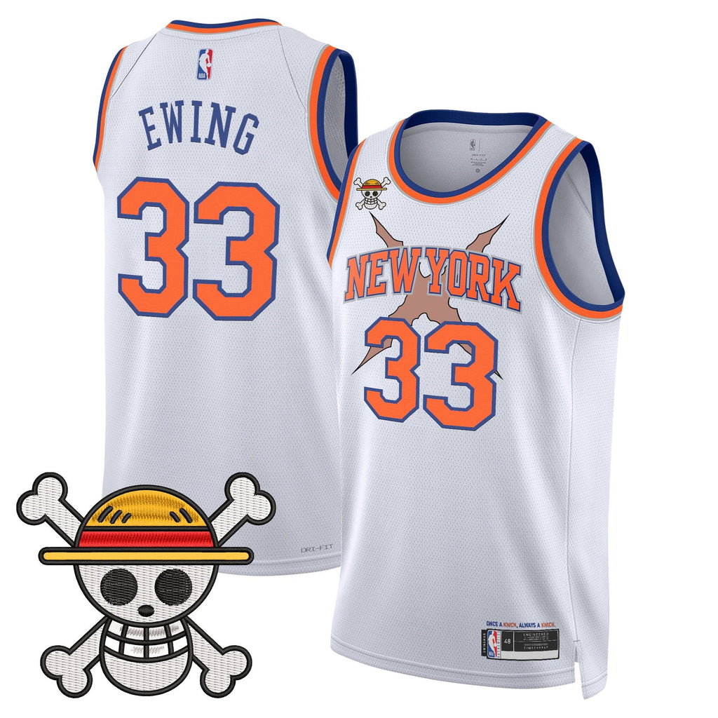 Men's New York Knicks x One Piece Swingman Jersey- Stitched