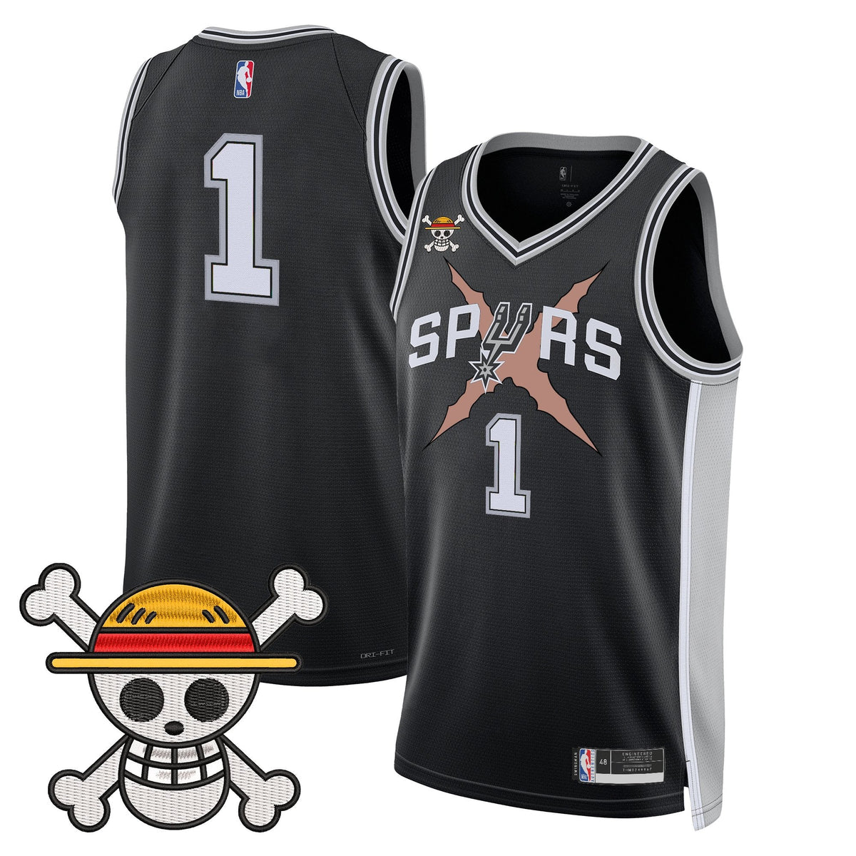 Men's San Antonio Spurs x One Piece Jersey Collection - Stitched