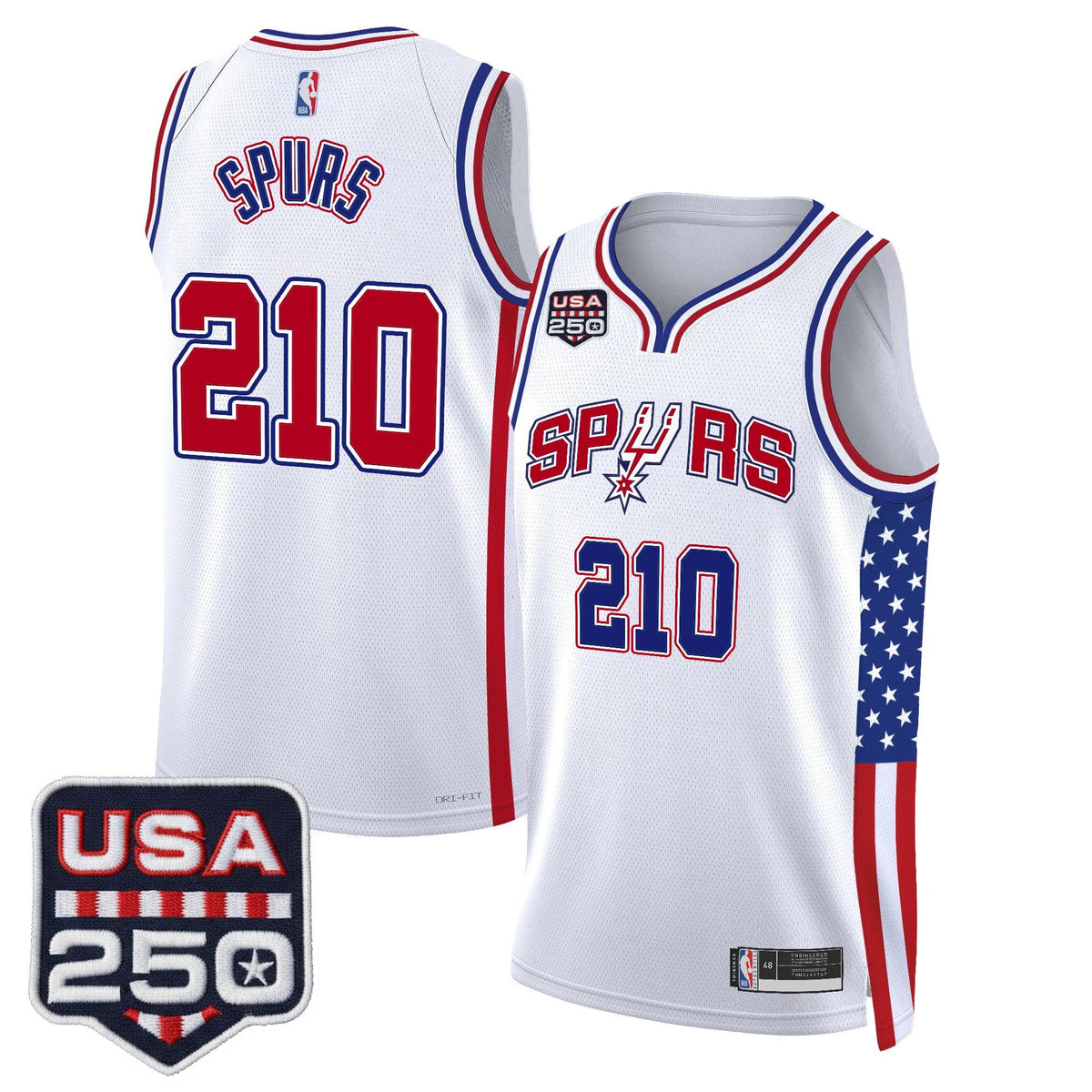 Men's San Antonio Spurs "America 250 Edition" Swingman Jersey - All Stitched