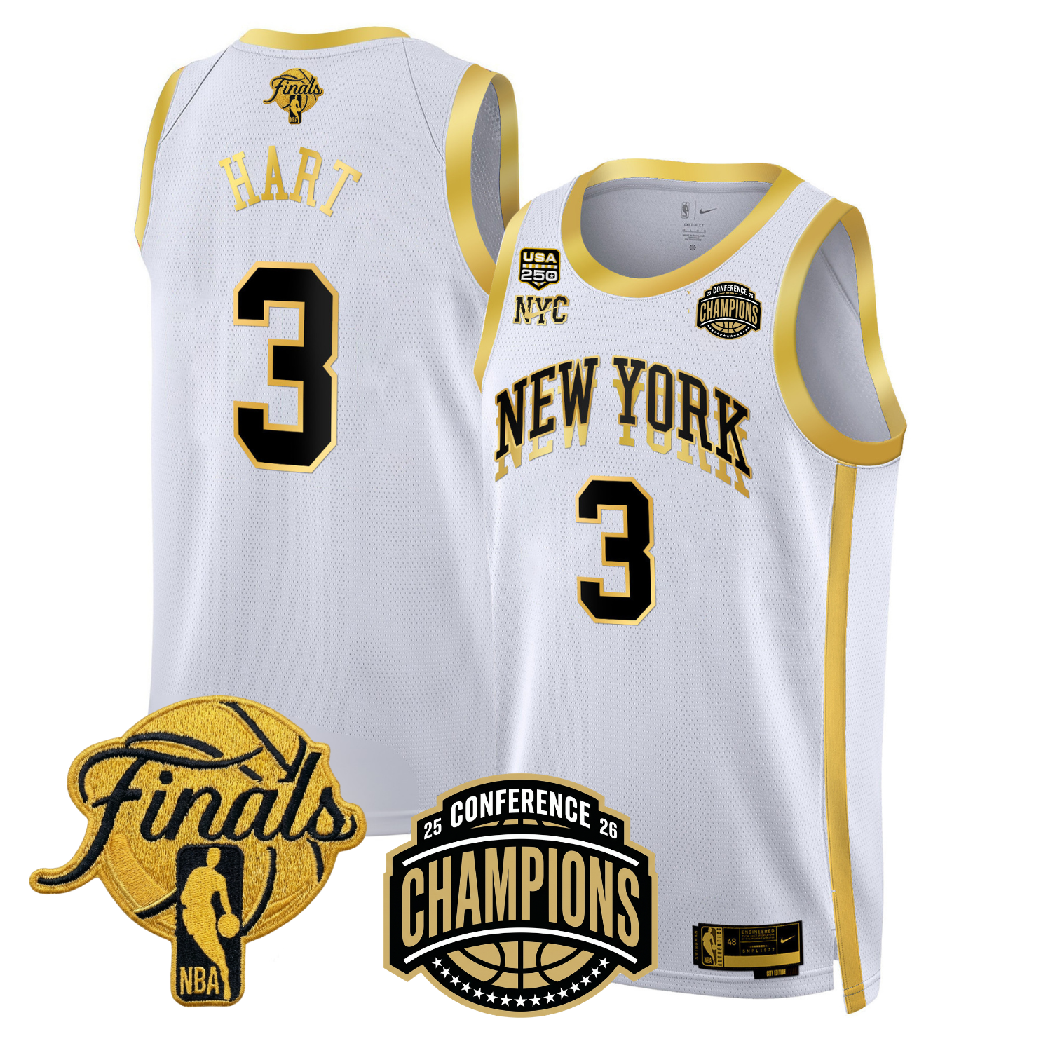 NYK 2026 Finals Limited Gold Jersey V2 - Stitched