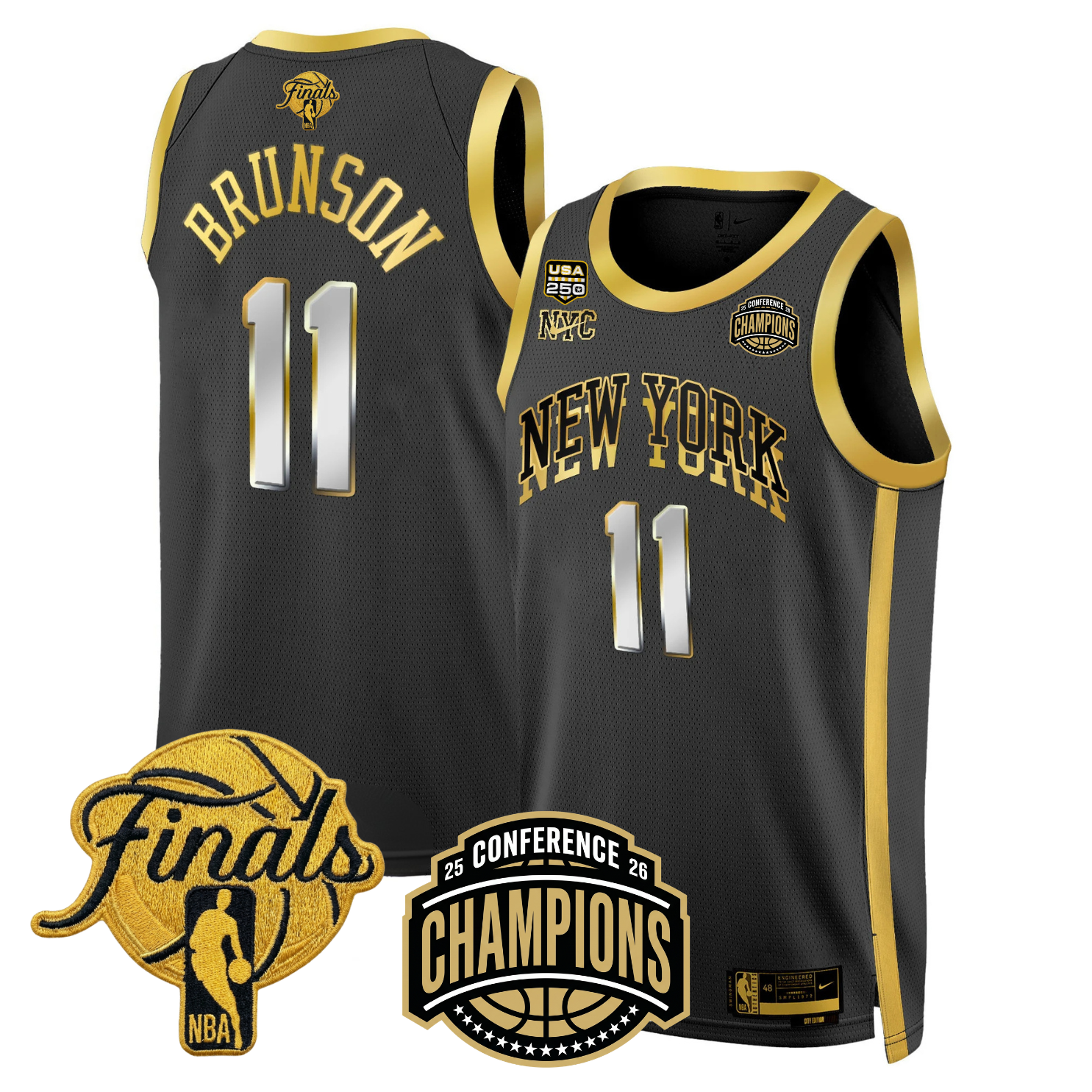 NYK 2026 Finals Limited Gold Jersey V2 - Stitched