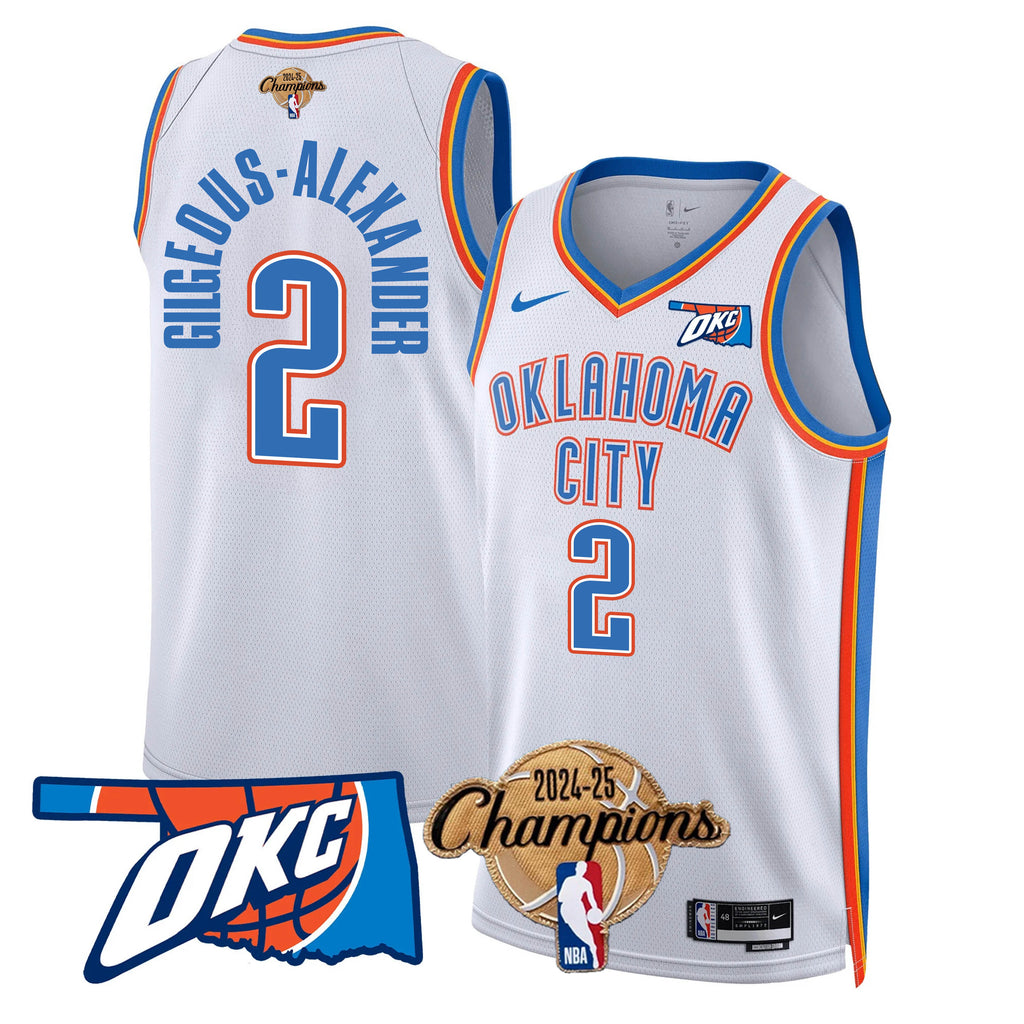 OKC 2024-25 Champions Jersey - Stitched