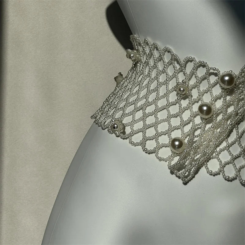 Elegant Women Flower Pearl Waist Belt Elastic Chain Belt For  Female Girls Dress
