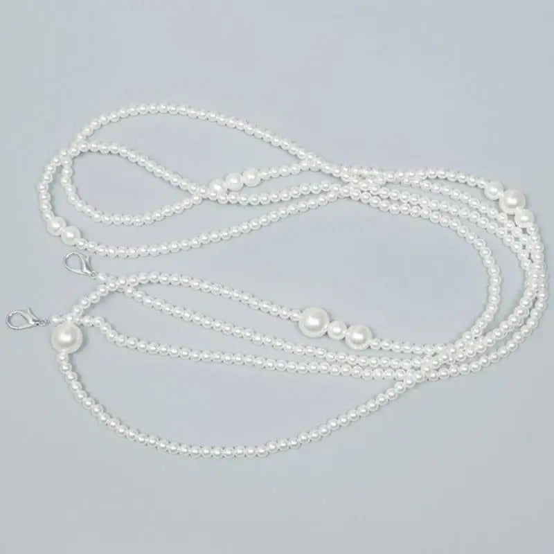Chic Faux Pearl Waist Chain for Women, Stylish Multi-layer Design for Dresses & Sweaters