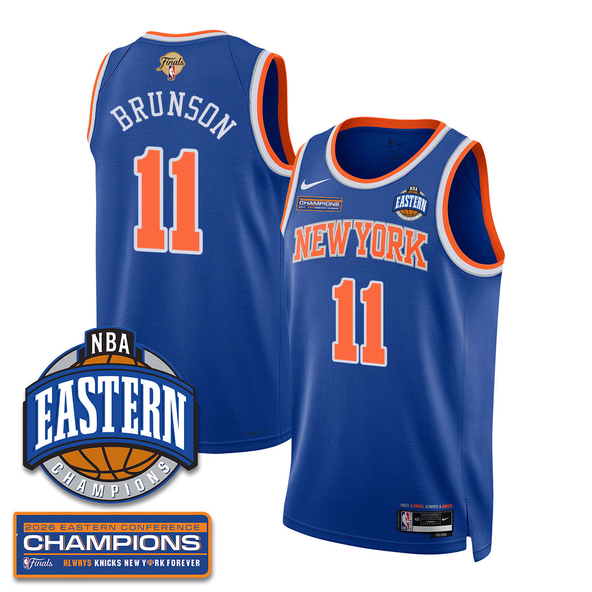 NYK 2026 NBA Eastern Conference Champions Vapor Jersey - Stitched