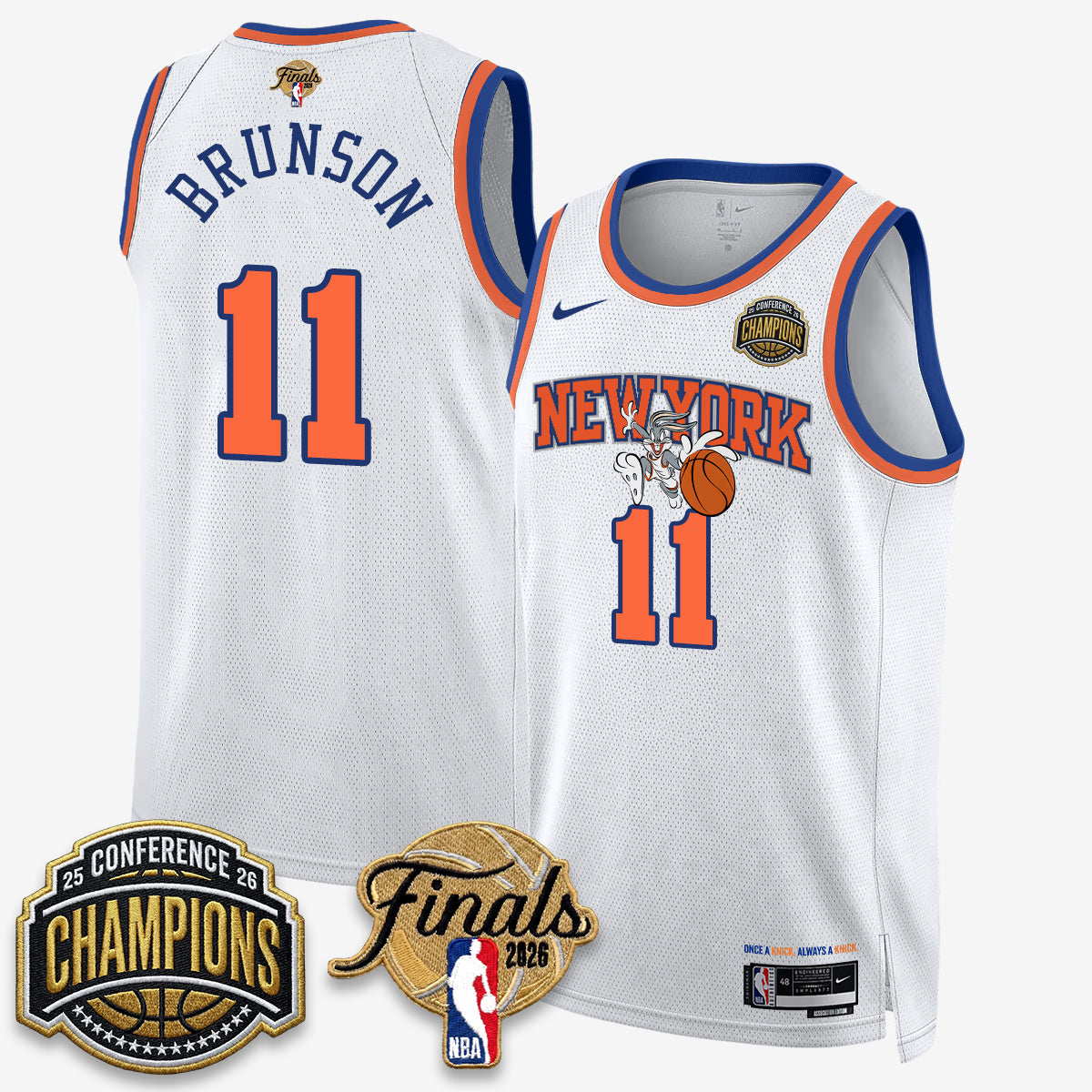 NYK 2026 NBA Eastern Conference Champions x Looney Tunes Vapor Jersey V2- Stitched