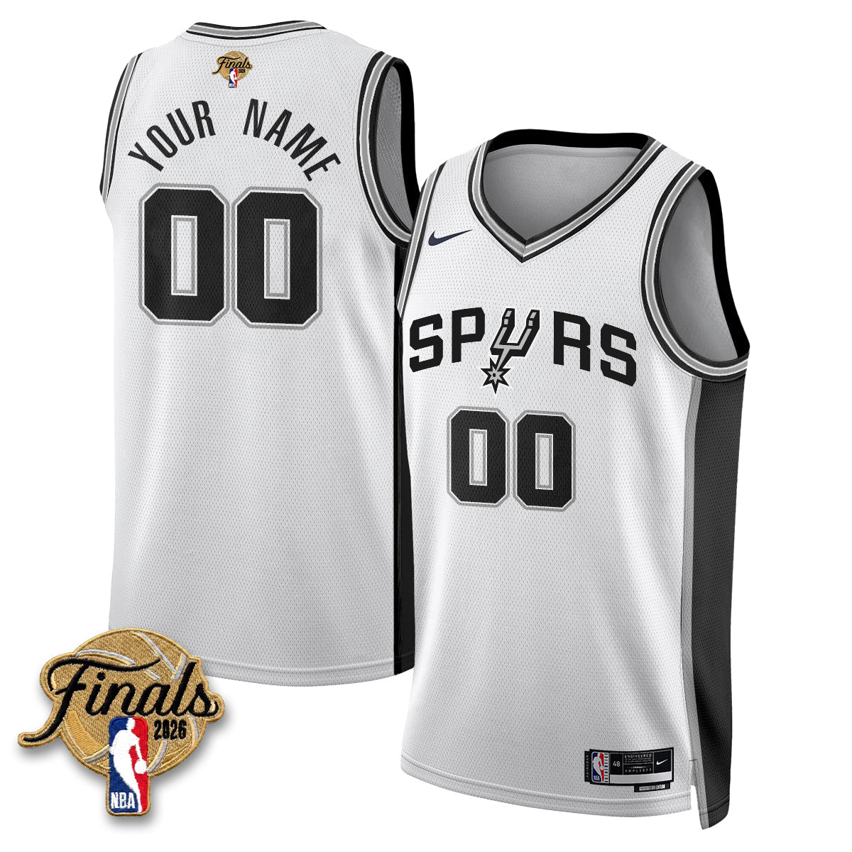 SAS 2026 NBA Western Conference Champions Vapor Custom Jersey V2- Stitched