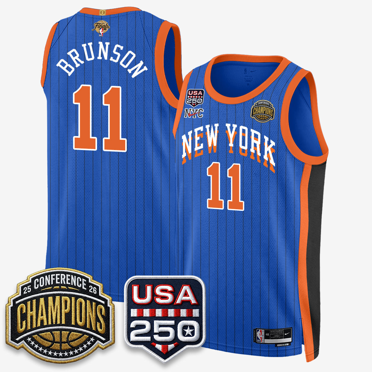 NYK 2026 NBA Eastern Conference Champions City Edition Jersey V2- Stitched (2)