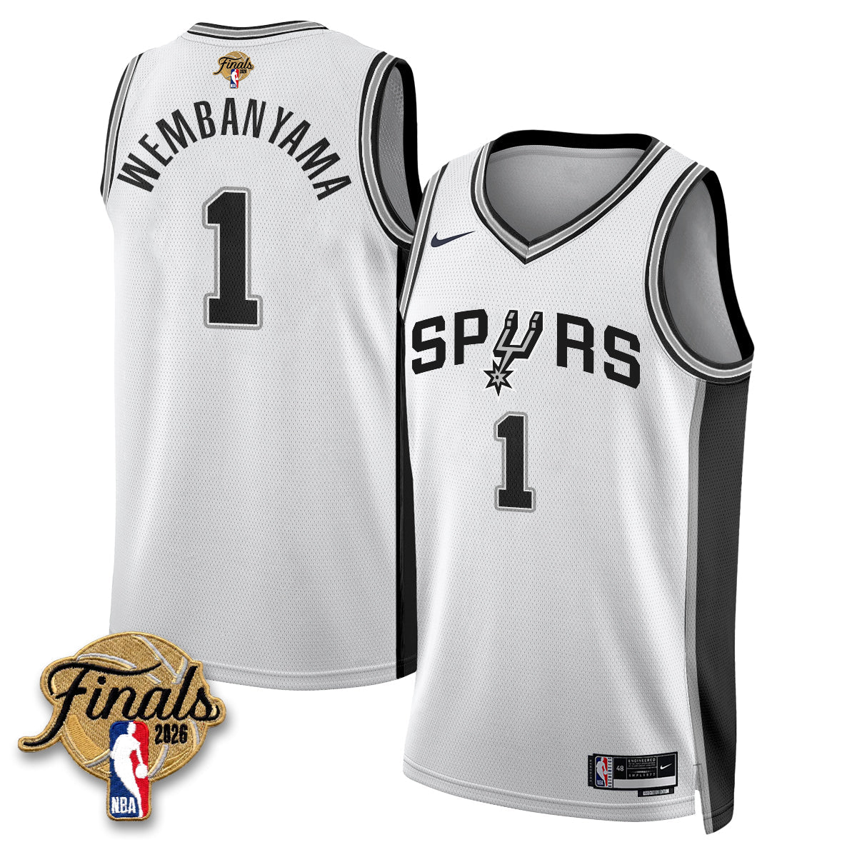 SAS 2026 NBA Western Conference Champions Vapor Jersey V2- Stitched